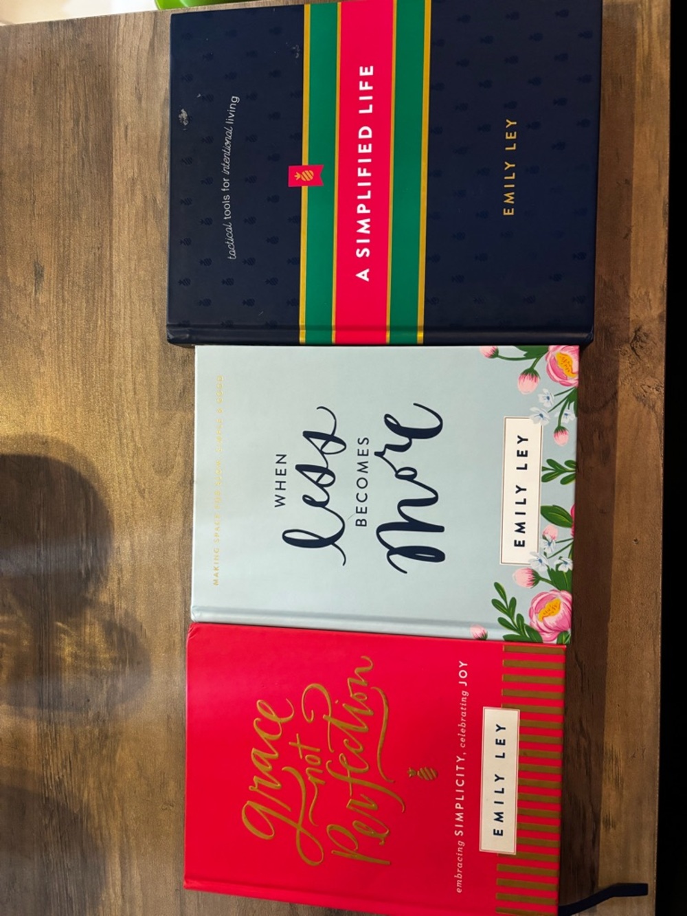 Emily Ley Hardcover Book Bundle - Navy, Light Blue, Red